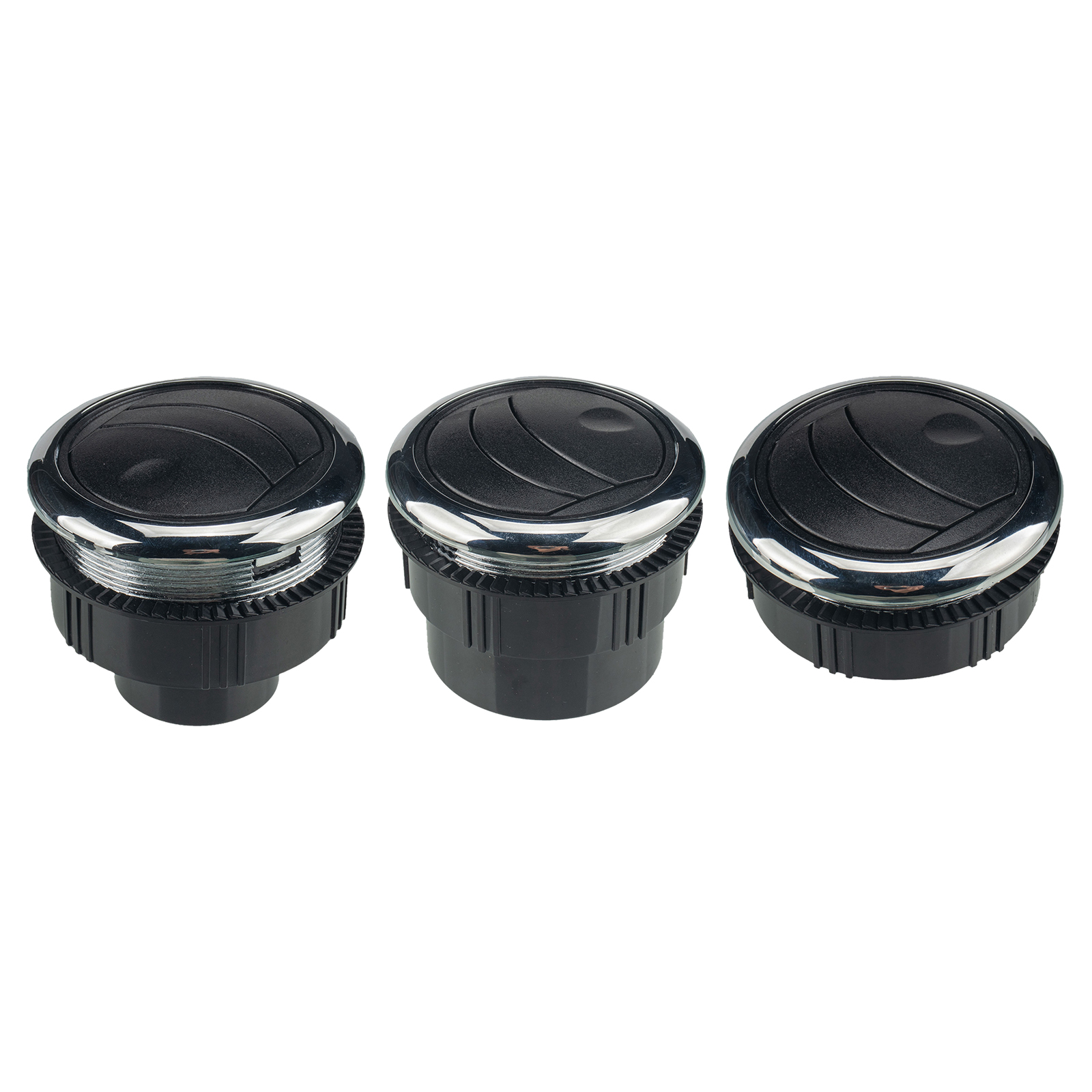 Mando de salida de aire acondicionado Universal para salpicadero de coche, salida de ventilación redonda de 2,95 pulgadas, tipo Integral, ATV, A/C