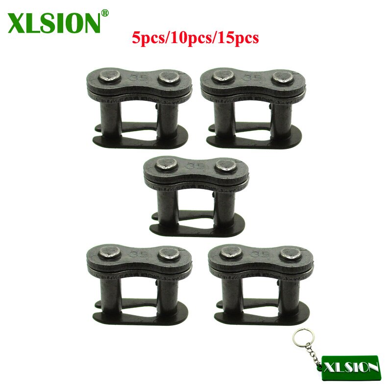 XLSION 5pcs/10pcs/15pcs #35 Master Chain Link For Baja Doodle Bug Motovox Mini Bike,Harbor Freight Predator 212cc Go Kart: 5pcs