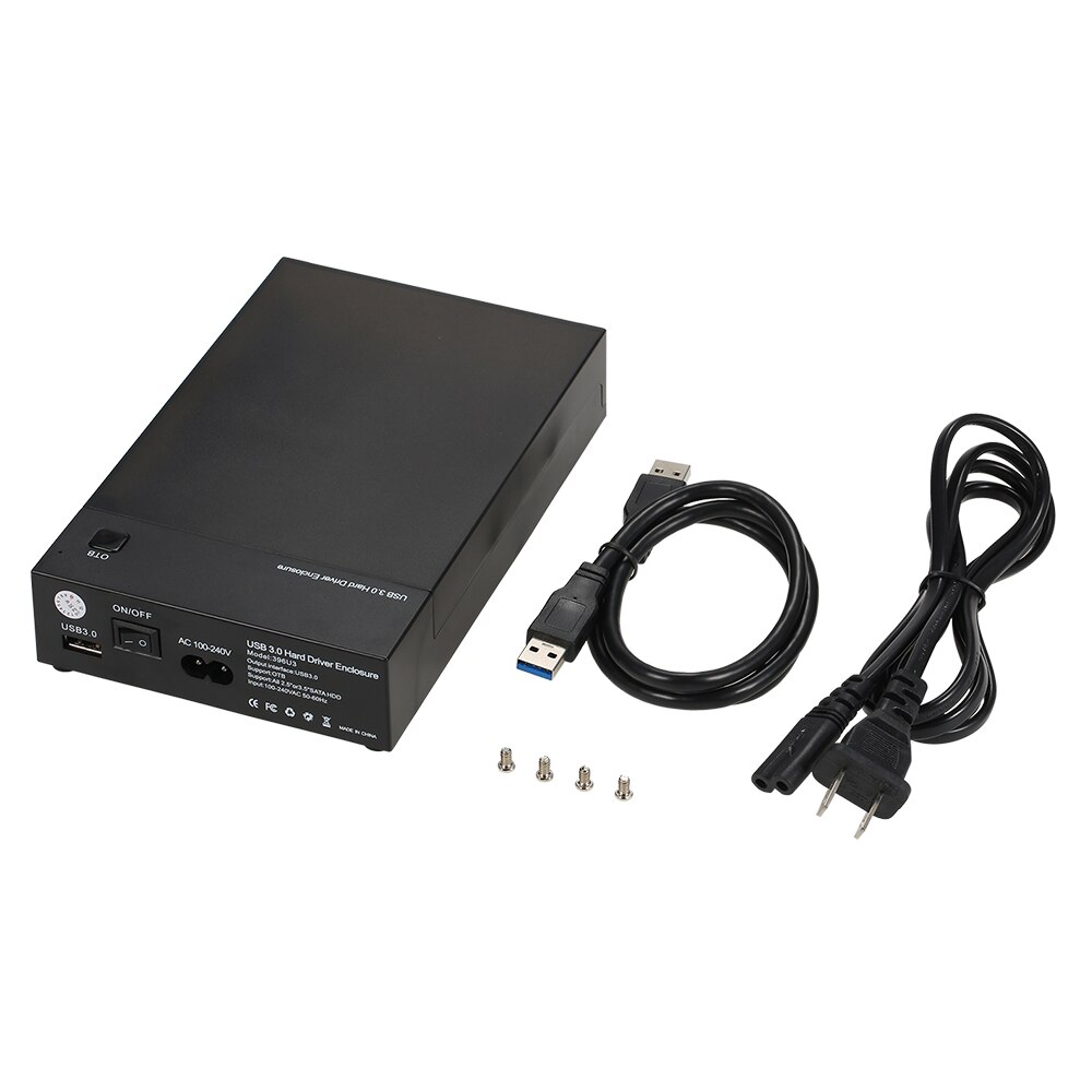 USB 3.0 2,5 "3,5" SATA ZU USB Festplatte Festplatte Externes Gehäuse SSD HDD Disk Tragbare Fall Box Unterstützung UASP und 8TB Sticks