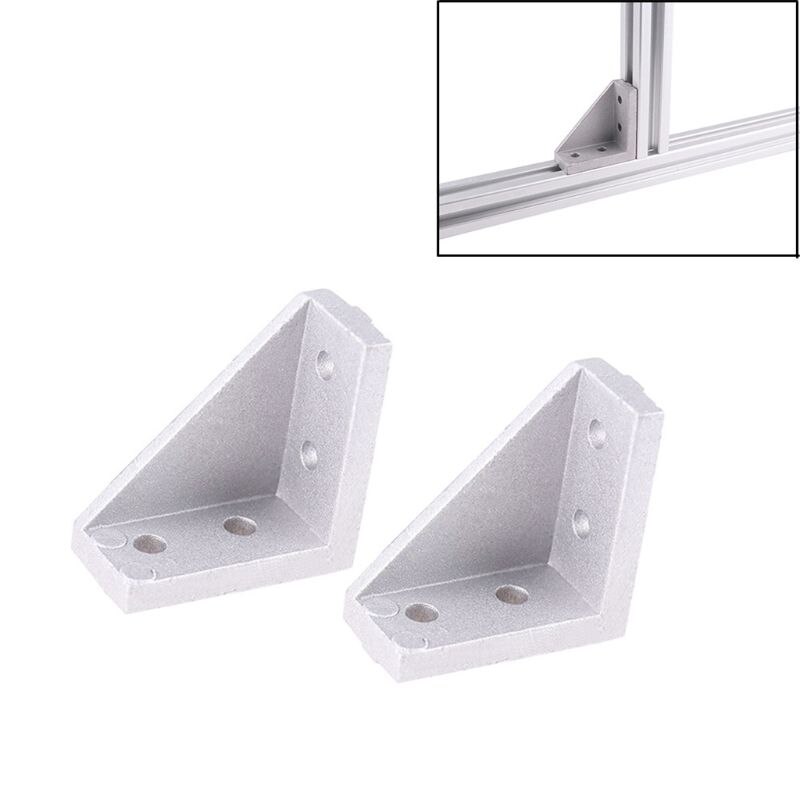 5PCS Aluminum L-shaped Connector Right Angle Bracket Fastener for Industrial Aluminum Profile Corner Fitting Kits