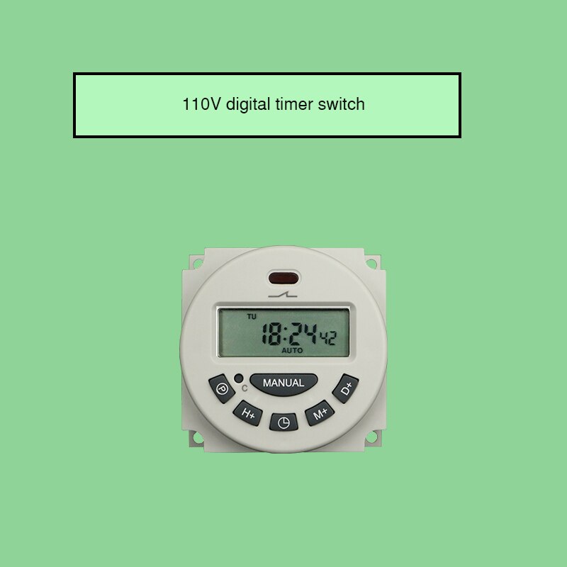 12v 7 day timer Weekly programmable timer switch electronic timer 220v digital timertimer switch for fan: AC 110V