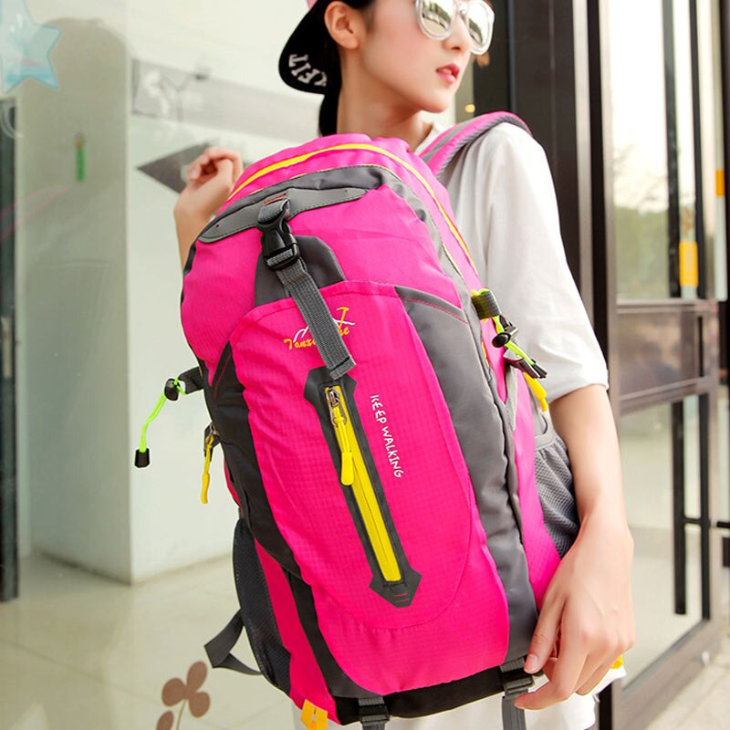1 Pcs Women Men Backpack Zipper Waterproof Breathable for Outdoor Travel Climbing HB88