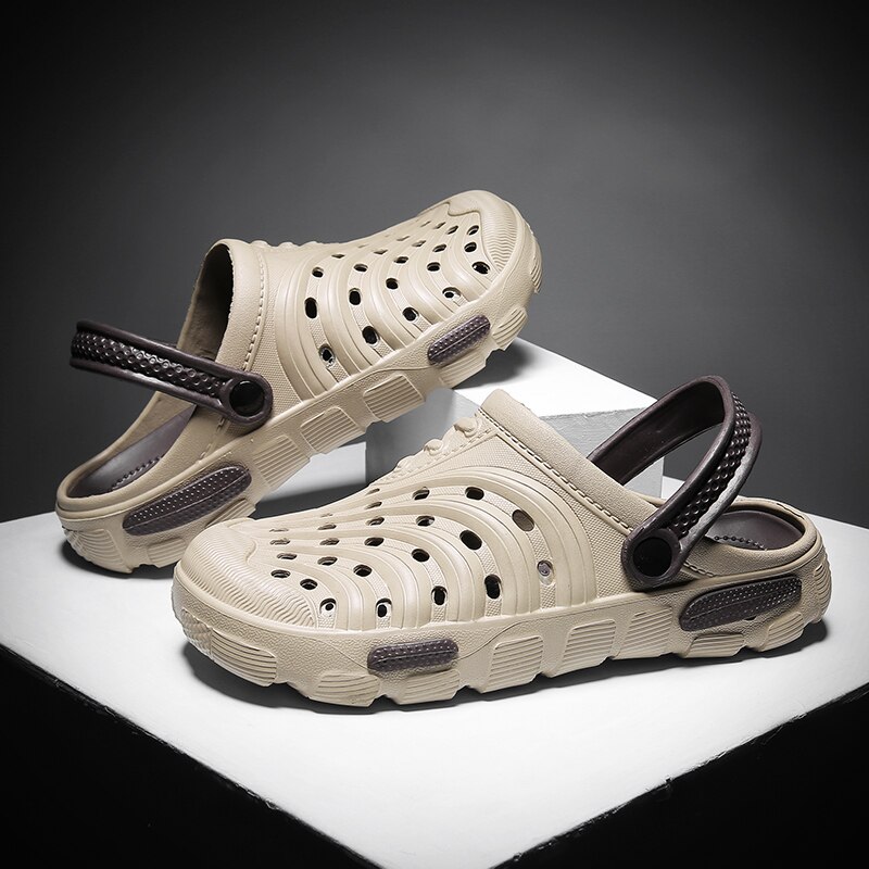PULOMIES Pistoni di Estate Degli Uomini Sandali Massaggio Zoccoli Da Giardino All'aperto Scarpe Da Uomo Piscina Sandali Da Bagno Presentazioni Aziende Produttrici Giochi Muli Pistoni Della Spiaggia