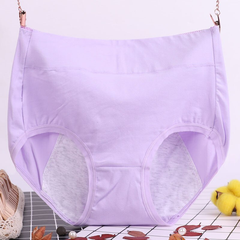 6XL 115kg grande taille grosse femmes sous-vêtements physiologiques menstruel étanche pur coton taille haute hygiénique Lingerie culotte
