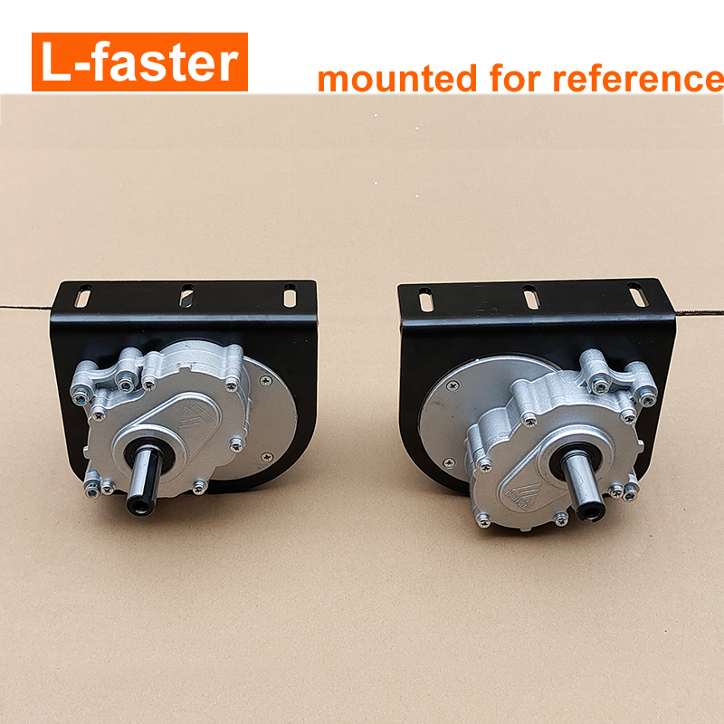 L-schneller 2 Stück kunden spezifische Stahl Montage platten halterung für 75 U/min 120 U/min Elektro rollstuhl wagen Getriebe Motor- mit gebürstetem Motor-