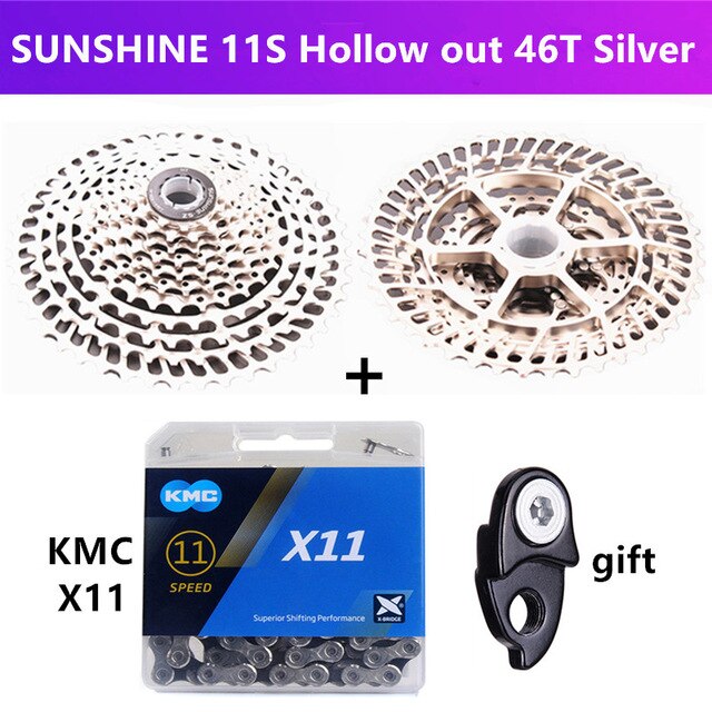 solskinn-sz mtb / landeveissykkel svinghjul 11/22/33 hastighet 11-25t/28t/32t/36t/40t/42t/46t/50t/52t kassett svinghjul og kmc  x11
