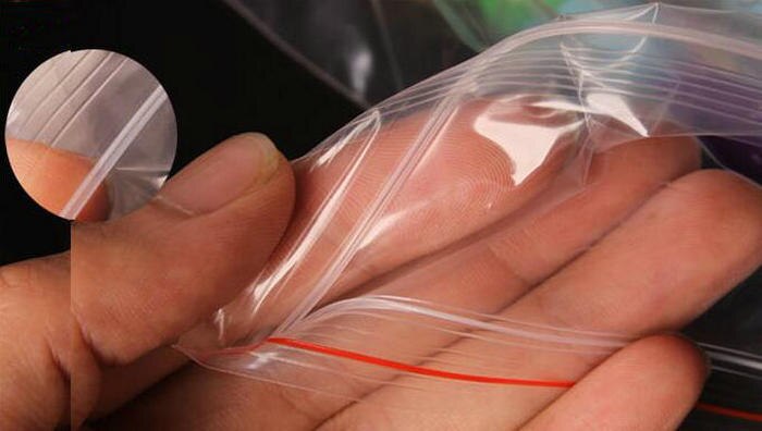 100 stk/pak genlukkelige plastikemballage poser zip lock poly poser lynlås klare ziplock poser til laboratorie bægerglas mv
