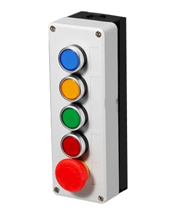 Start stop zelfsluitende waterdichte schakelaar noodstop industriële houvast control box Met pijl symbool: 5 up