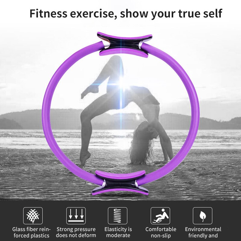 Pilates anneau magique enveloppement Yoga cercle NBR matériel formation musculation 5 couleurs résistant Fitness cercle confortable pratique