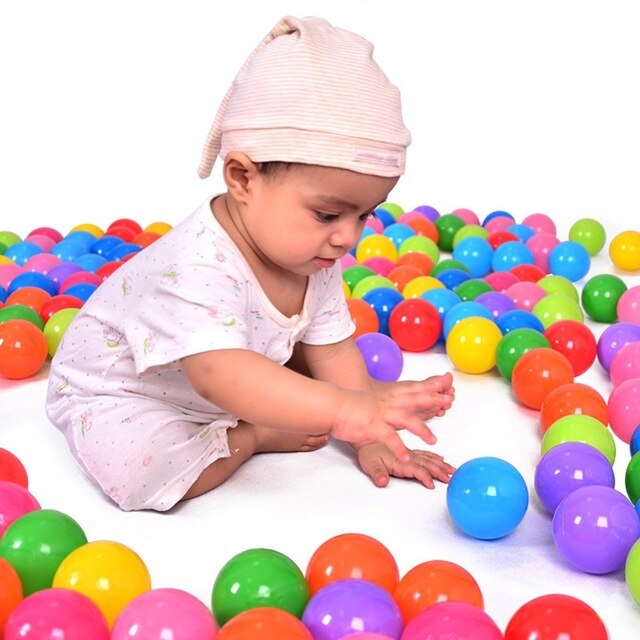 50 teile/los Umweltfreundliche Bunten Weichen Kunststoff Wasser Schwimmbad Ozean Welle Ball Baby Lustige Spielzeug betonen Luft Ball draussen-spaß Sport