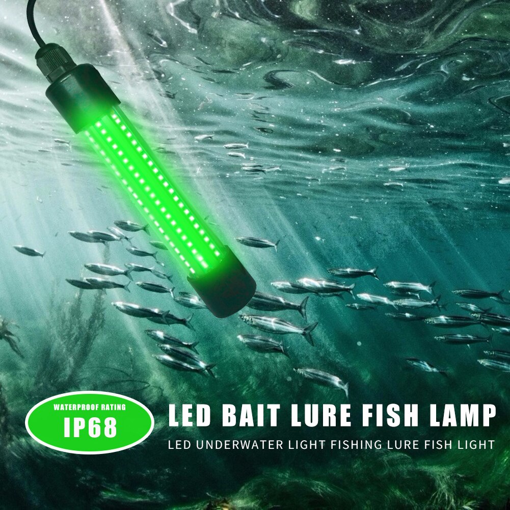 IP68 Waterdichte 20W 126 2835 Led Trap Lamp Onderwater Vis Finding Vissen Trekt Lokken Aas Lichten: green