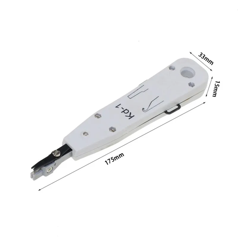 Silver KRONE LSA-Plus Punch Down Tool Kit with Sensor for Telecom Phone RJ11 Wire Ethernet Network Cat5 RJ45 Cable