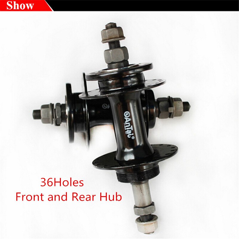 Steel Material Quick Release Bike Hub Front Rear Mountain Road Bike Hubs Disc Card Bicycle Cycling Bike Disc Brake Bearing Hubs: 36Front Rear BikeHub