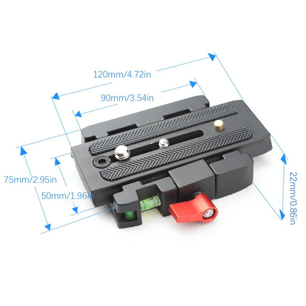 Quick Release Plate Assembly P200Clamp Adapter for Manfrotto 577 501 500AH 701HDV Q5 Camera Tripod Accessories