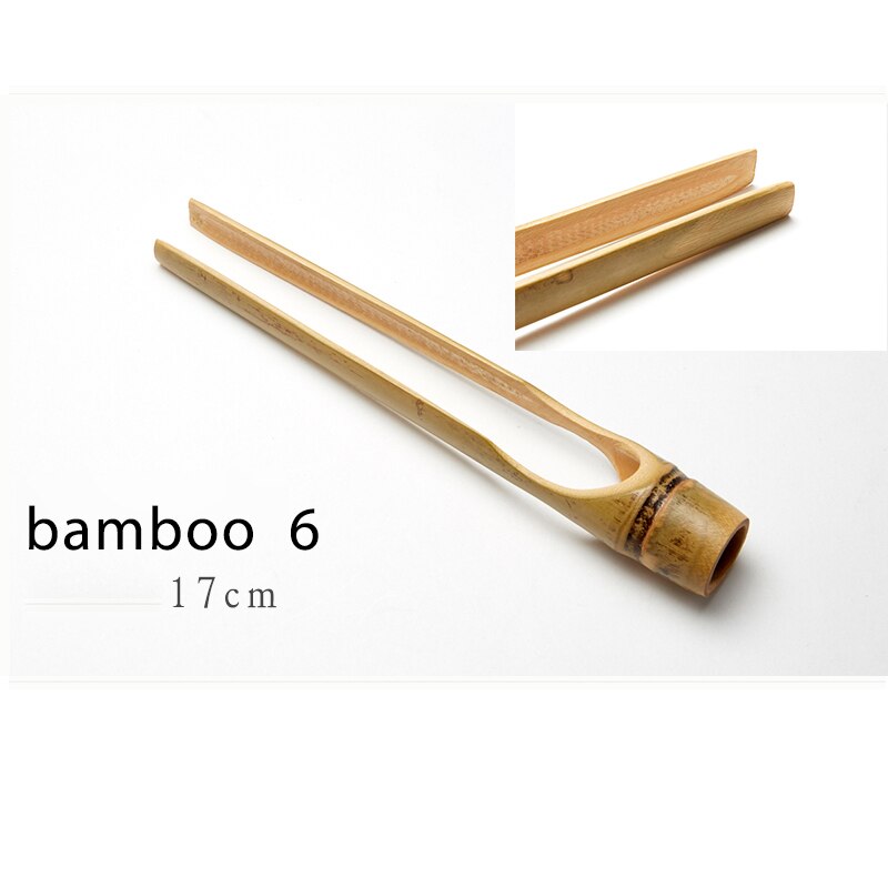 1Pcs Bamboo/Ebony Tea Clips Tea set wooden tweezers Anti-scalding tea clip for teacup: Bamboo-6