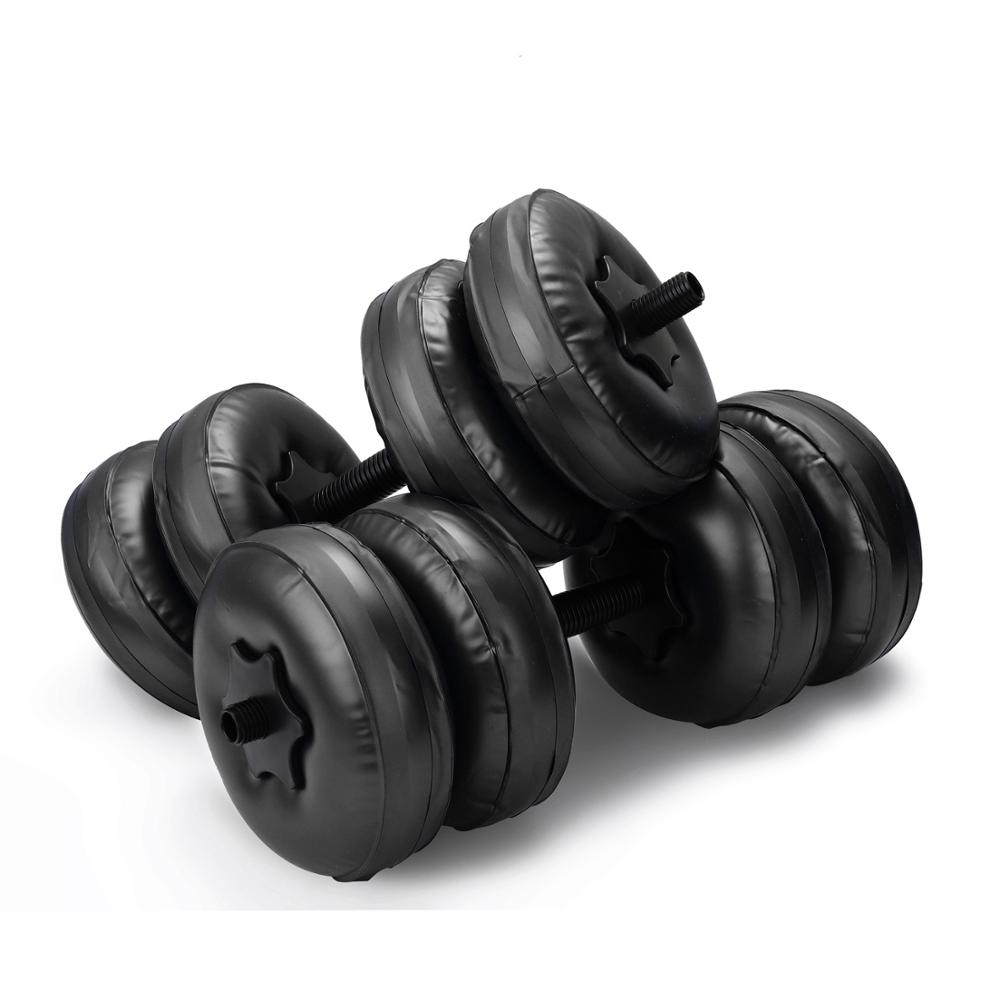 Mancuerna Flexible de 8-25kg para Fitness, relleno de agua, pesas de peso pesado, equipo casero de ejercicio, entrenamiento de Culturismo