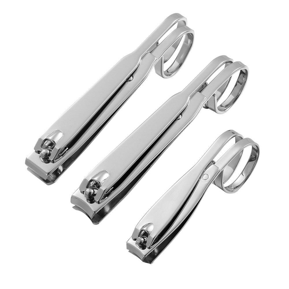 Stainless Nail Clipper Cutter Straight & Curved Nail Trimmer Manicure Pedicure Care Edge Scissor Nail Cutter Manicure Nail Tools
