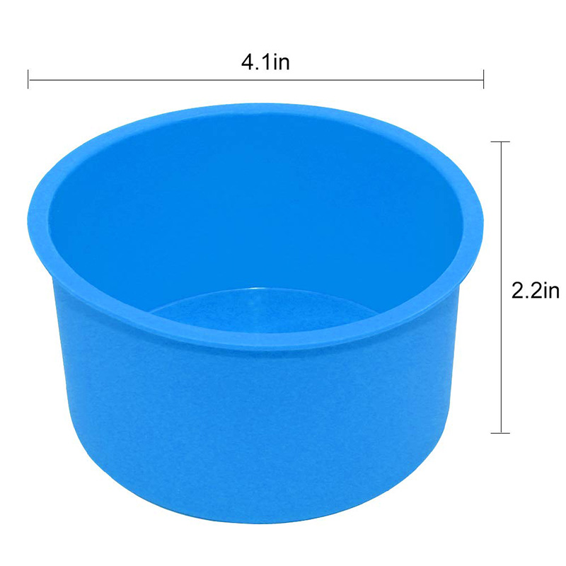 6 stks Siliconen Mini Ronde Cakevormen 4 Inch Herbruikbare Non-stick Release Siliconen Bakvorm cake pizza brood pan BPA Gratis