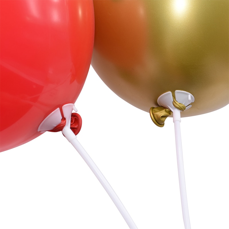 10Pcs Folie Latex Ballonnen Houder Sticks Met Cup Birthday Party Wedding Opblaasbare Ballen Decoratie Accessoires
