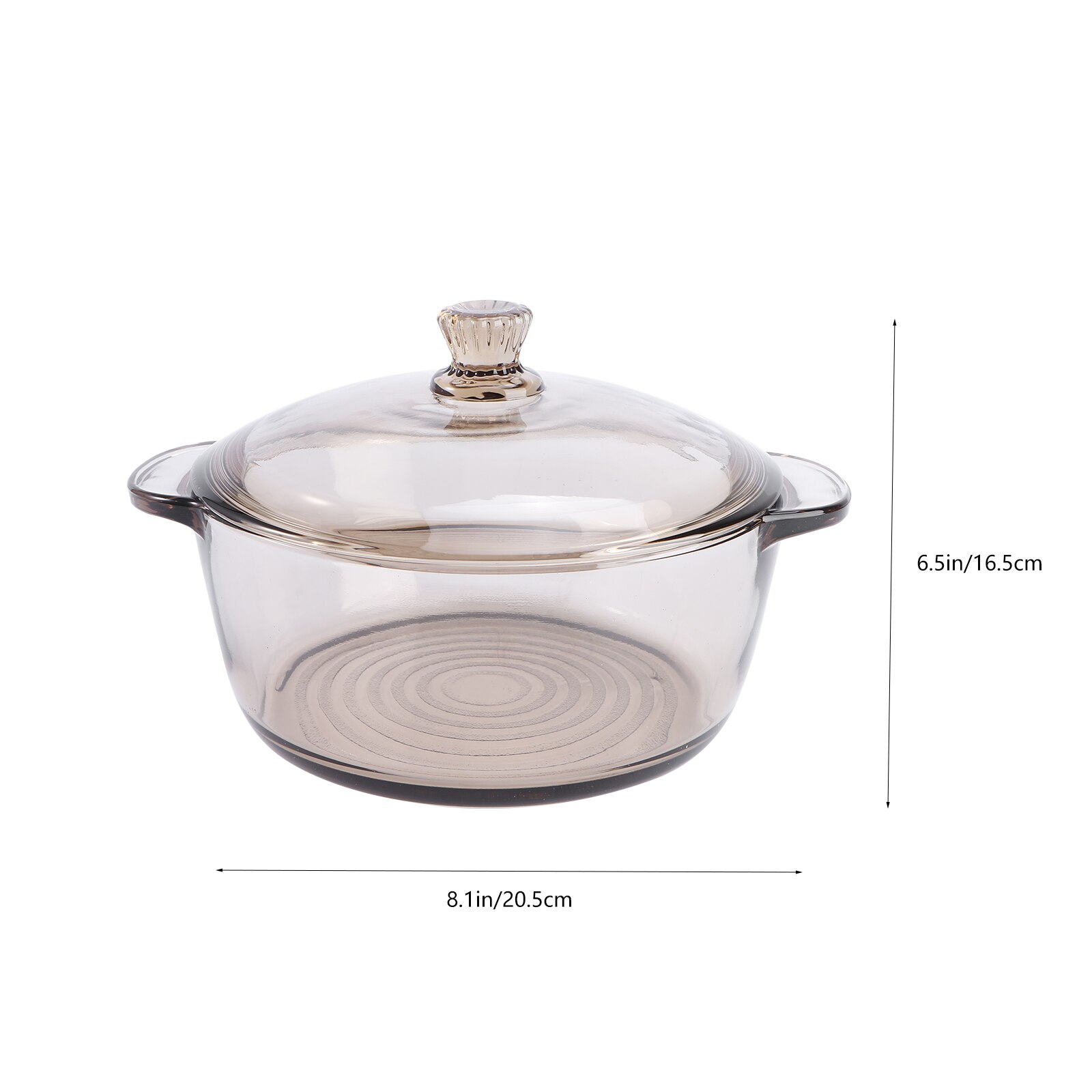 Bebetter Glazen Kookpot Met Deksel - 2l  68oz  Hittebestendige Borosilicaatglas Kookgerei Kookplaat Pot Set Sudderpot Met Deksel Veilig Voor Soep Melk