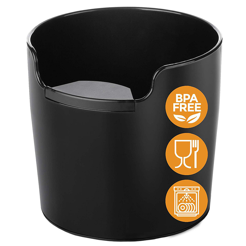 Dump Bin Shock Absorbent Coffee Grind Knock Box Recycling ABS Waste Storage Easy Clean Bar Accessory Machine Barista