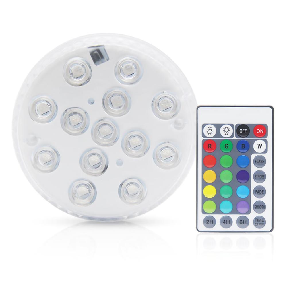 13 Leds Dompelpompen Onderwater Zwembad Licht Led Zwembad Verlichting Rf Afstandsbediening Dompelpompen Verlichting Voor Vijver Fontein Aquarium Bad, Etc: A 1PC