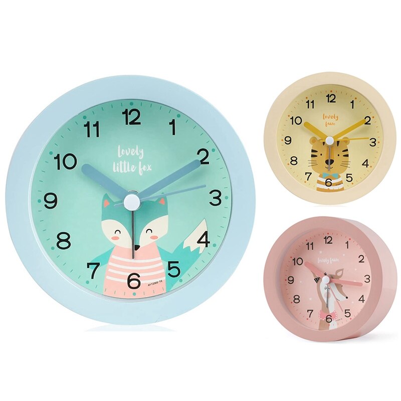 Children's Alarm Clock, No Ticking, Cute Children's Alarm Clock, Night Alarm Clock, Children's Alarm Clock