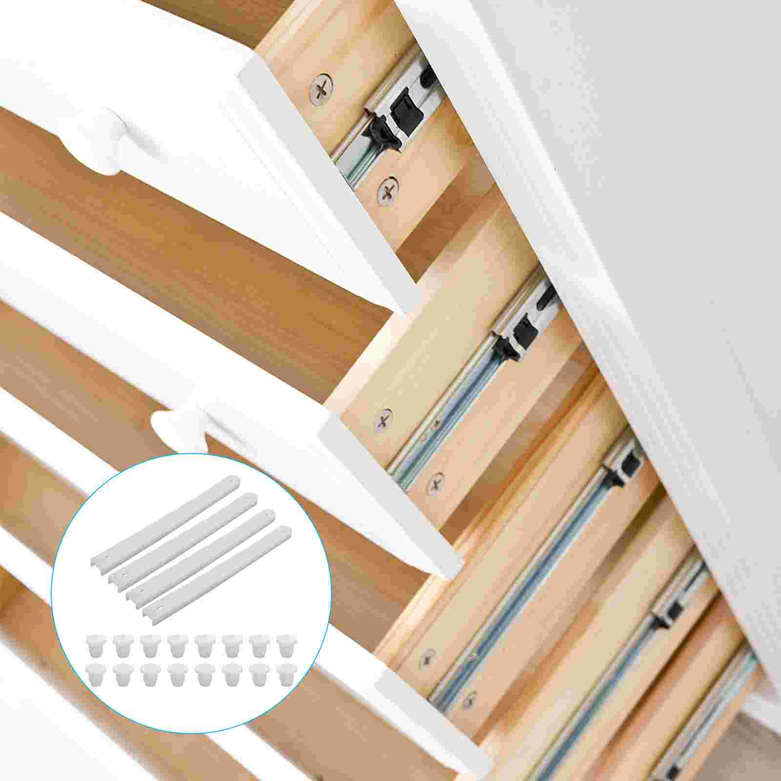 4 Sets Simple Drawer Guides Tracks Drawer Slide Tracks Drawer Slide Rails