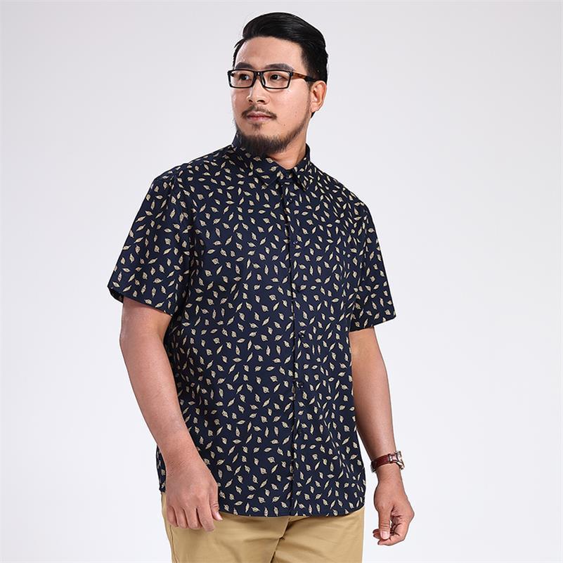 9XL 8XL camisas de talla grande para hombres, , cuello vuelto, ajuste Delgado, hombres, hombres, hombre, verano, Casual, camisa de negocios, manga corta para hombres: 1 / 5XL