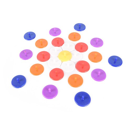 Kleurrijke 50 stuks 24mm verschillende kleuren diameter golfbal maker basis accessoires golf marker willekeurige kleur plastic positie markers