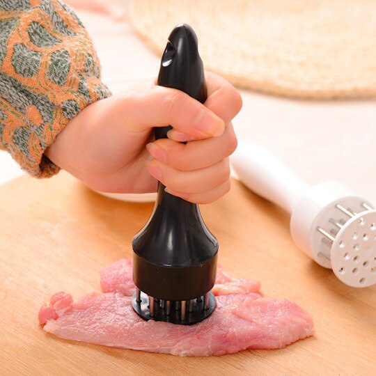 Martillo para bistec de acero inoxidable para el hogar, aguja para carne suelta, amoladora de carne doméstica, martillo de punción, aguja para carne, suministros de cocina