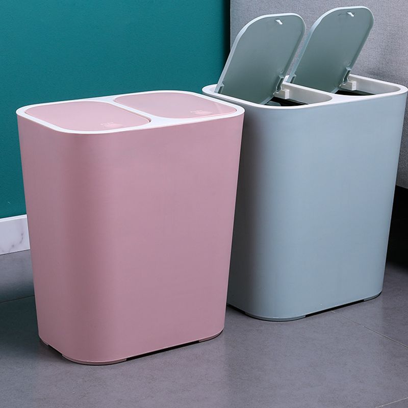 Nordic classified trash cans Plastic trash cans Household kitchen ideas with more dry and wet separation of two bins of garbage*