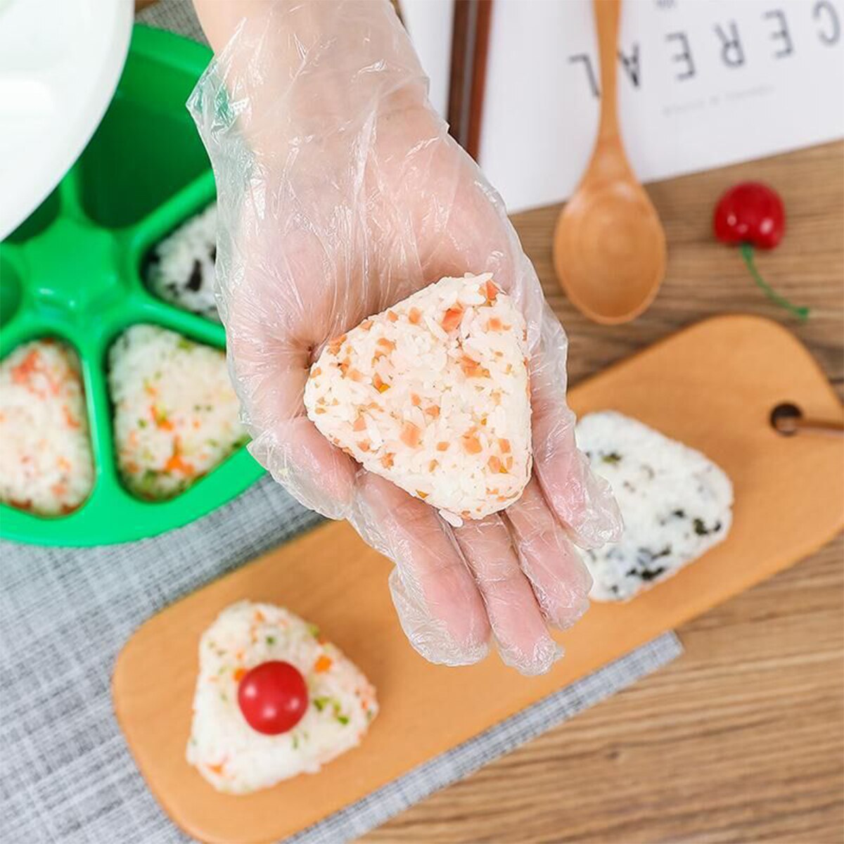 1Pc 6 Gaten Sushi Mold Onigiri Rijst Bal Bento Druk Maker Mold Diy Tools Utility Keuken Accessoires