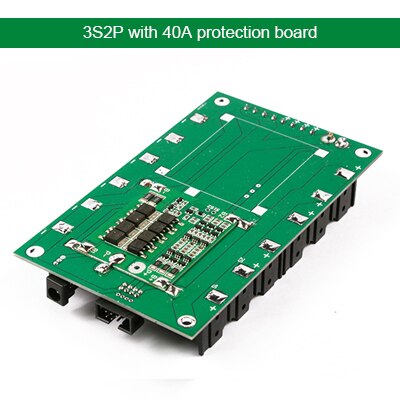 Diy 12V 3S Power Muur Batterij Houder 18650 Batterij Spoelen Bescherming Bms 18650 Batterij Box Kan Worden gestapelde: 3S 2P 40A BMS