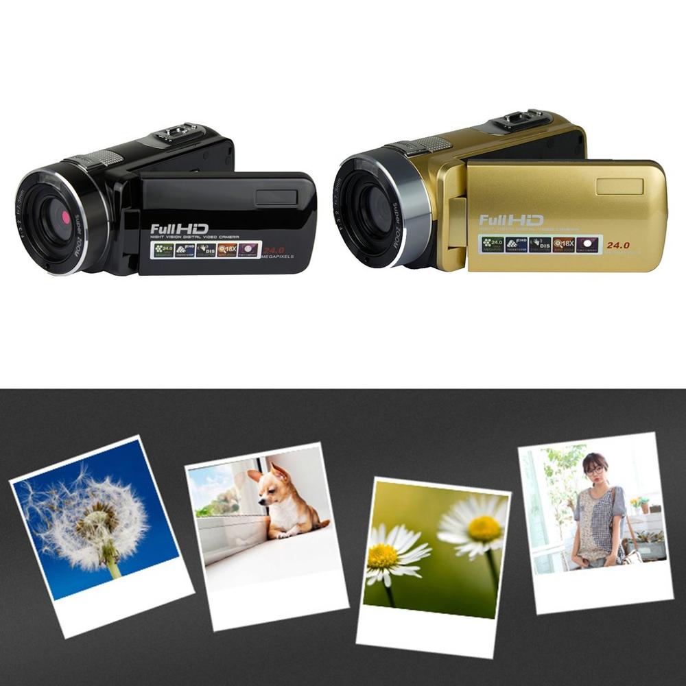 24MP 1080 HD Fotocamera Digitale Anti-Shake Video Camcorder CMOS Micro Macchina Fotografica Viso Funzione di Rilevamento Dmiling Viso Foto