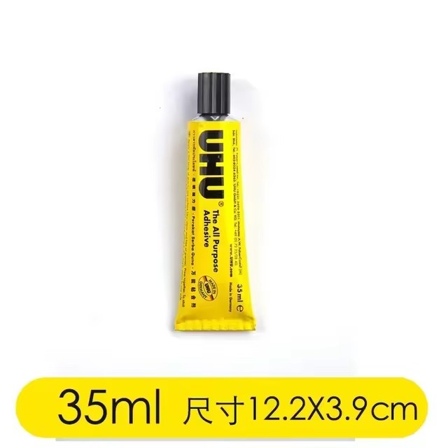 La super colla tedesca UHU ah molto buona tenacità Colla morbida multifunzionale super colla per umore Tessile Porcellana Pape Gomma metallica: Colore rosa