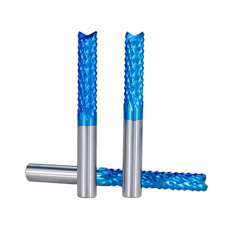 XCAN Corn Milling Cutter 6mm Shank Carbide PCB Milling Bit End Mill Nano Blue Coated CNC Router Bits For Engraving Machine