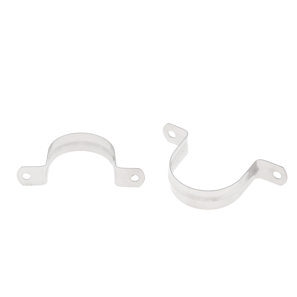 2packs Stainless Steel 304 Saddle Clip Riding Clamp Pipe Downpipe 50mm