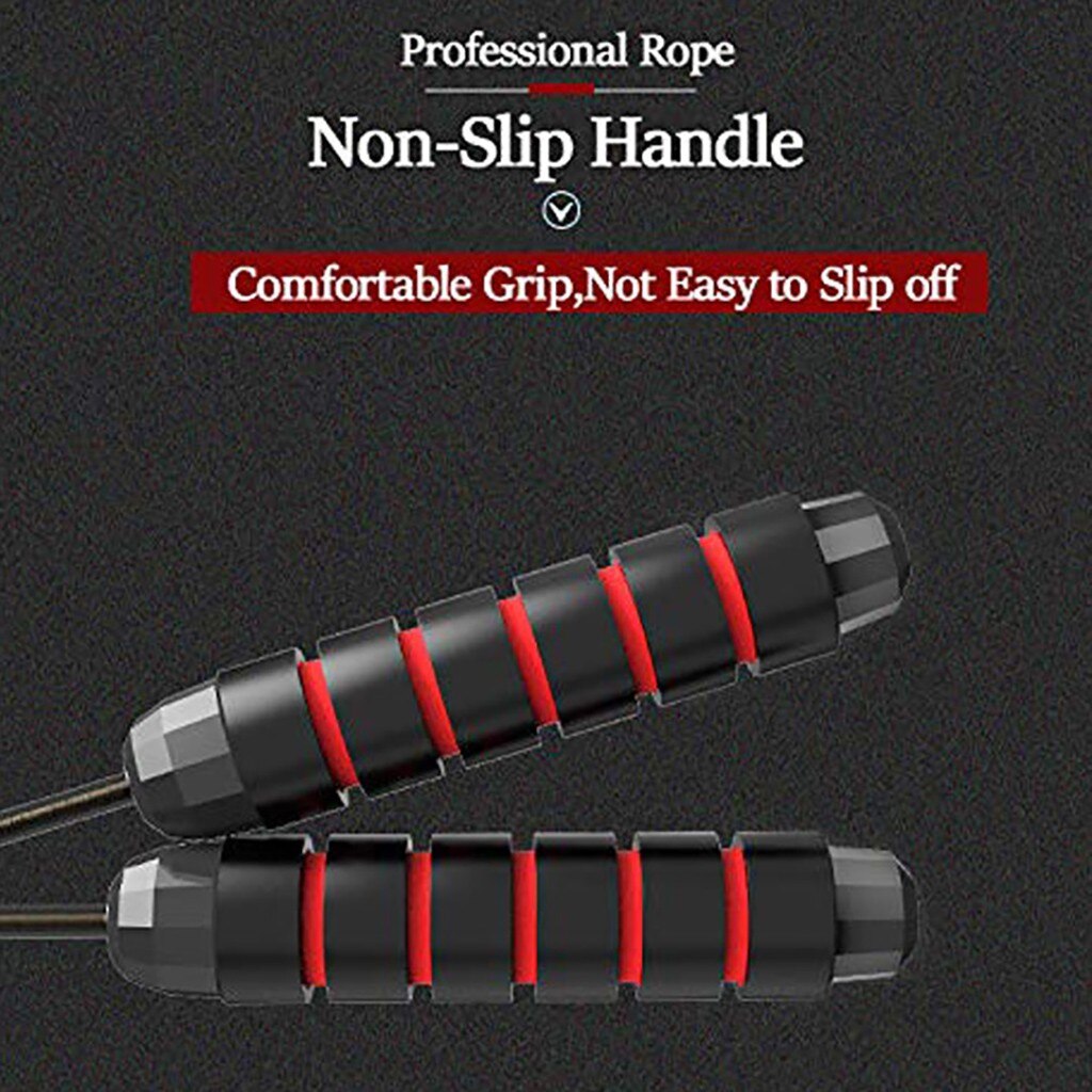 Adjustable Bearing Skip Rope Speed Fitness Aerobic Jumping Exercise And Fitness Equipment Home Gym Skipping Jump Rope#P30