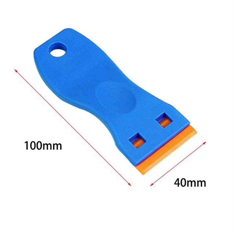 Plastic Scheermeskrabber Met 10Pc Dubbelzijdige Plastic Messen Voor Het Verwijderen Van Auto-Labels Stickers Lijm Stickers Glazen Ramen Rakel