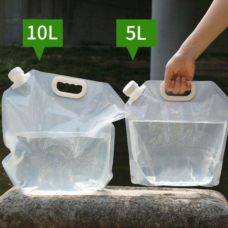 5L/10L Outdoor Water Bags Foldable Portable Drinking Camp Cooking Picnic Car Water Container Bag Hiking Emergency Kits TXTB1