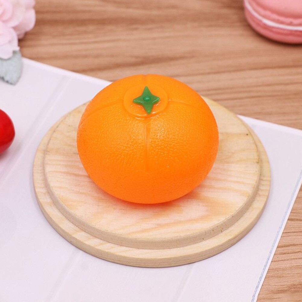 Oranje Tomaat Eye Shape Rubber Antistress Reliever Knijpt Bal Grappige Spelen Speelgoed