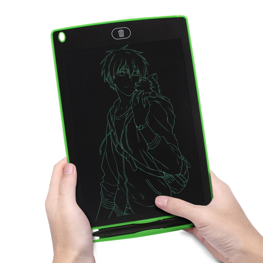 CHYI Wireless Epaper LCD Writing Tablet 8.5 Inch Digital Drawing Board Electronic Graphic Notepad Memo Pads For Children To Draw: Green