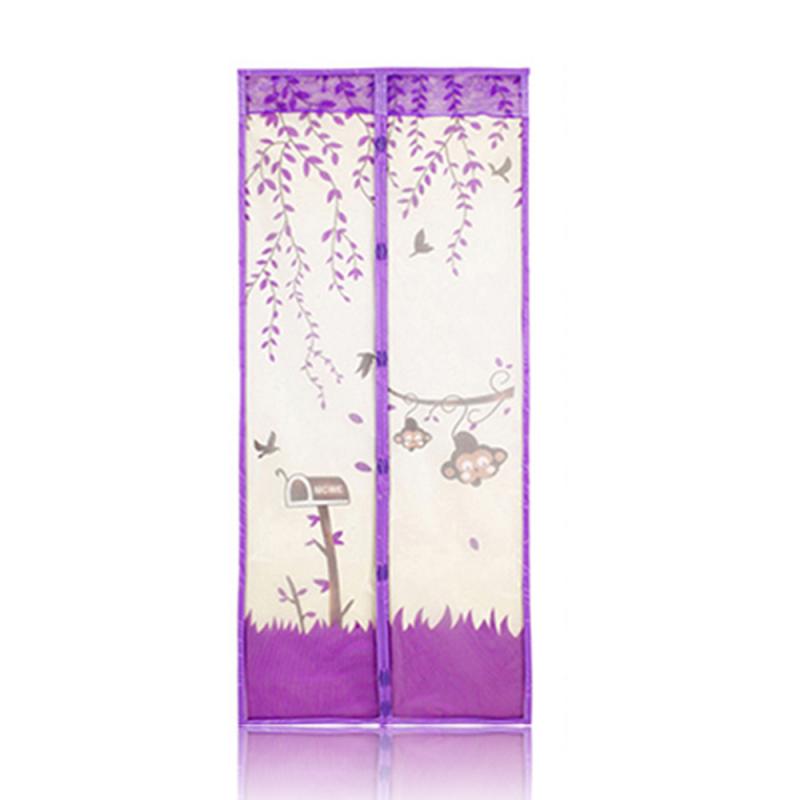 90X210 Cm Automatische Sluiting Magnetische Klamboe Hordeur Anti-Fly Netto Cartoon Aap Magnetische Anti-mug Hordeur