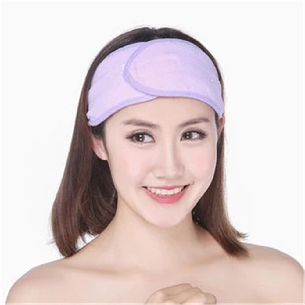 Diademas de ducha para Spa para mujeres y niñas, turbante facial con lazo de lavado, bandas elásticas para el pelo, accesorios para el cabello de lana Coral, novedad de