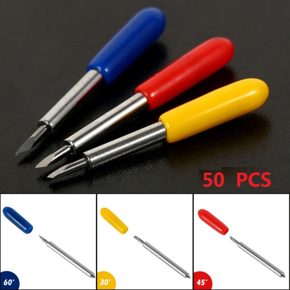 50ps 30/45/60° Cricut Cutting Replacement Blades For Roland Vinyl Cutter Plotte Roland Vinyl Cutting Blades