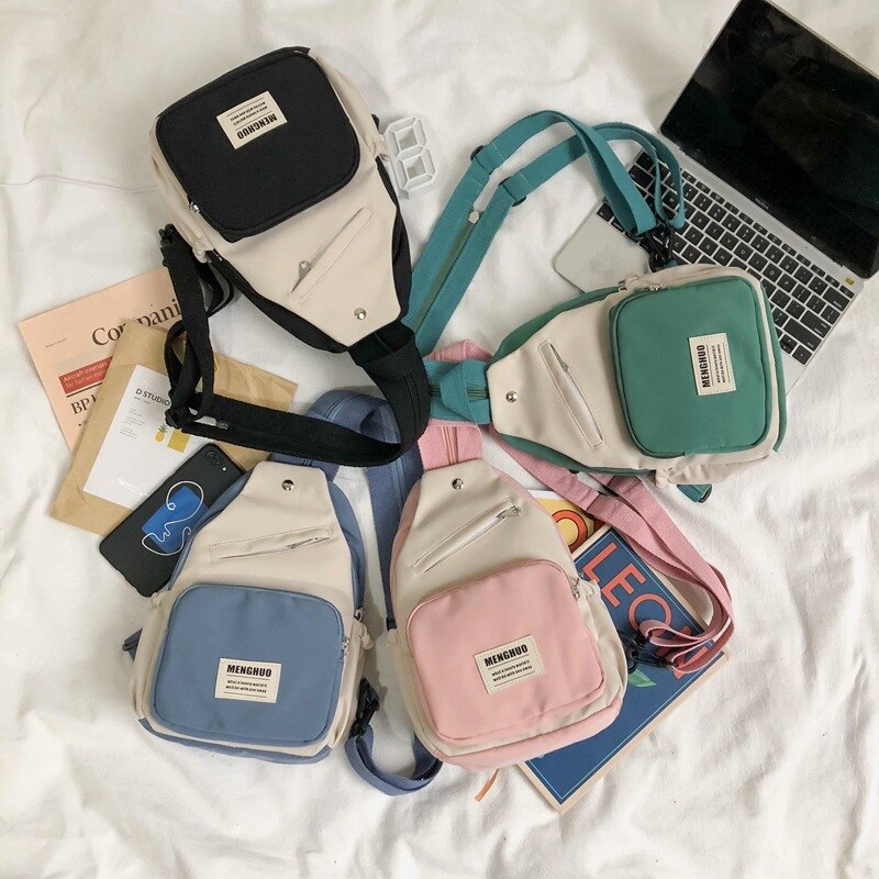 Trend Mode Rugzak, Mini Persoonlijkheid Rugzak Voor Vrouwen, Nylon Tas, Schooltas Voor Tiener Meisjes Vrouwen Rugzak