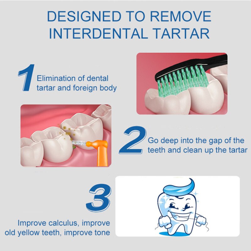Tooth Cleaner Teeth Care Toothbrush Interdental Denture Brush Cleaner Teeth Care Toothbrush