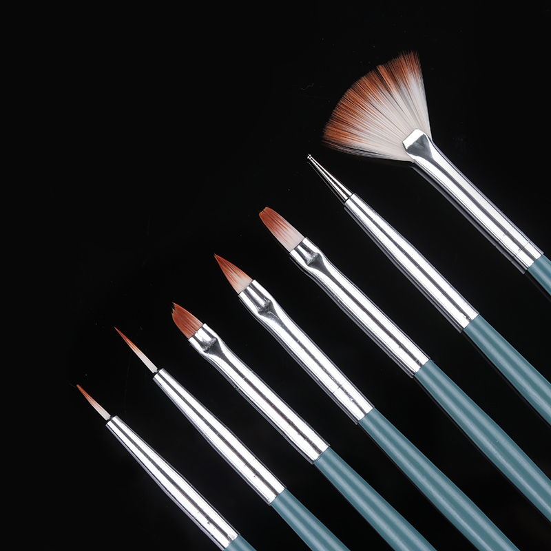 Ensemble de pinceaux à ongles pour Gel UV et acrylique, 7/15 pièces, brosse à ongles pour doublure, dessin, peinture, stylo, , outil d'art des ongles: 1