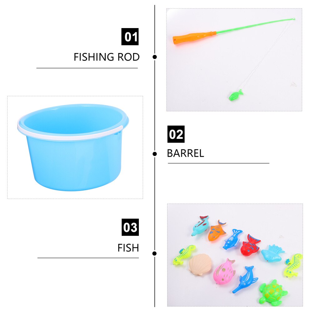 1 impostato di Pesce Giocattolo Creativo Durevole Educativi Giocattolo di Pesca di Pesce Giocattolo impostato Giocattolo per I Bambini I Bambini